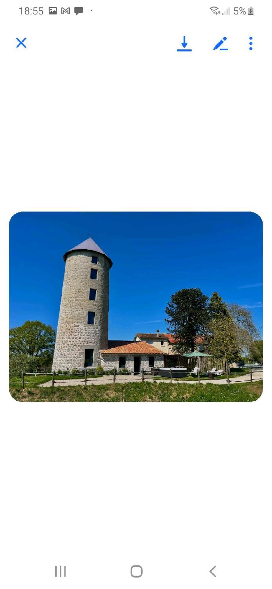 Loue Ancien Moulin A Vent Avec Piscine Et Jacuzzi Villa Neuvy-Bouin Buitenkant foto